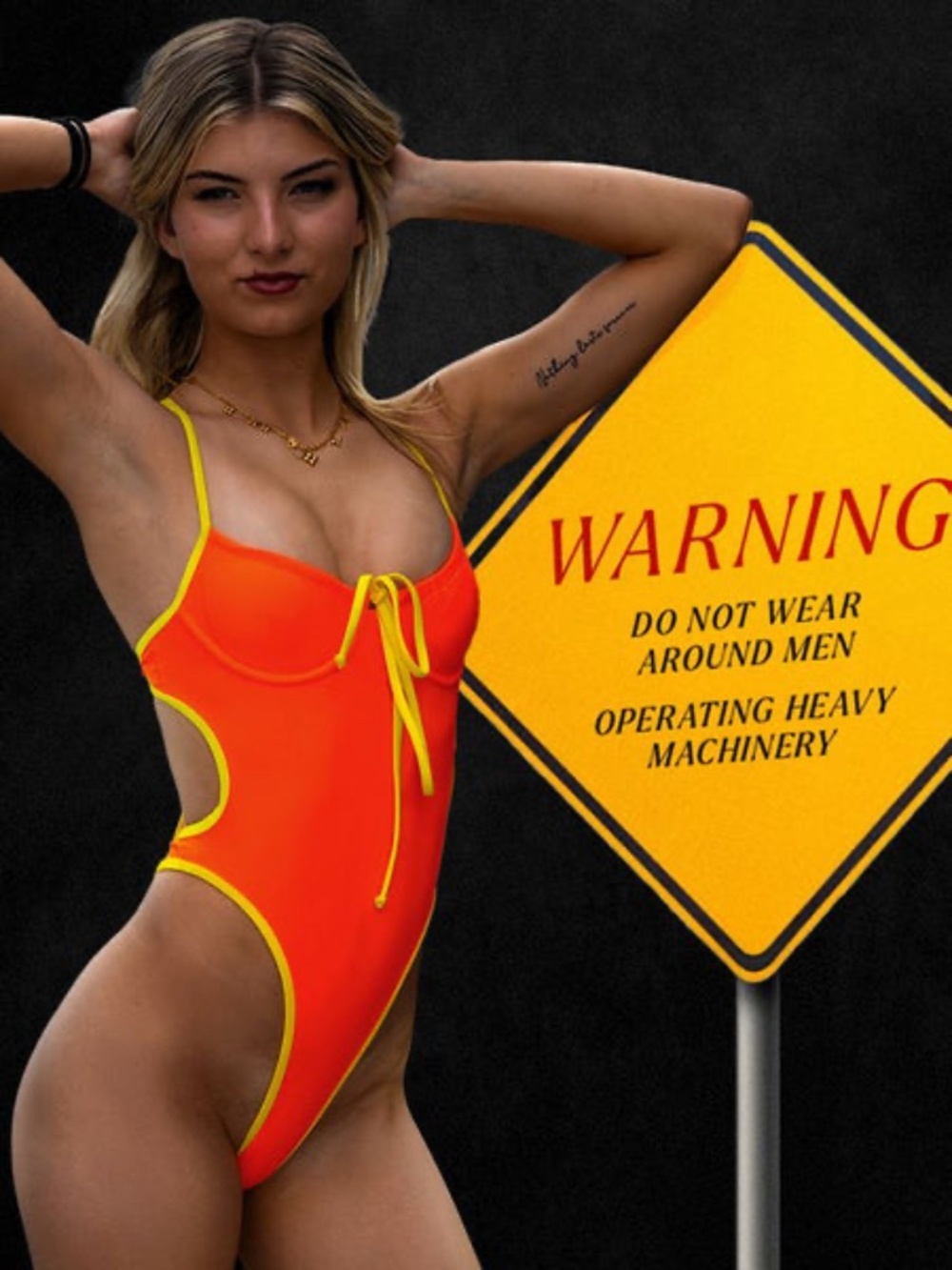 NEW Sbovia Orange Peel High Cut One Piece Swimsuit | Size XS